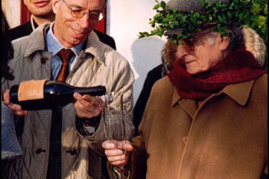 IL PRIMO PASSITO DI BISOL PER UN BRINDISI SPECIALE: GLI 80 ANNI DEL POETA ANDREA ZANZOTTO