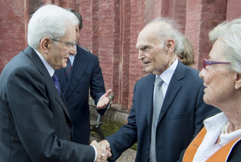 Mattarella in visita a Poderi Einaudi