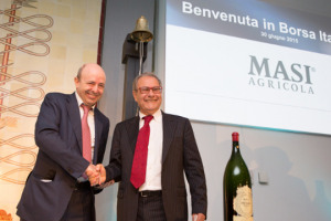 &ldquo;Oggi ci quotiamo in Borsa, ma non &egrave; un punto di arrivo. &Egrave; una nuova partenza per continuare il percorso nell&rsquo;eccellenza del vino italiano e per l&rsquo;affermazione della nostra cultura&rdquo;. Parola di Sandro Boscaini, presidente di Masi Agricola