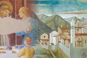 La storia del Sagrantino di Montefalco nasce in Umbria nel Medioevo, come testimoniano gli affreschi di uno dei maestri del Rinascimento Benozzo Gozzoli, ma si afferma solo in epoca moderna, come ricorda il produttore Marco Caprai