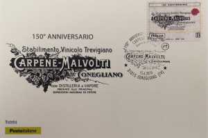 Carpen&egrave; Malvolti celebra i 150 anni dalla prima spumantizzazione della Glera con un francobollo