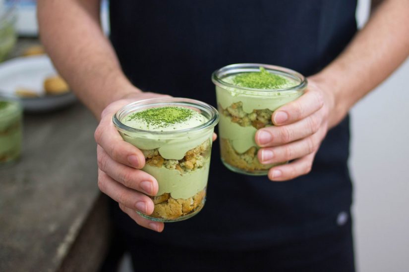 Il tiramisù con polvere di Matcha
