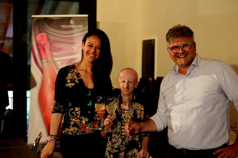 Giusy Versace Sammy Basso ed Ernesto Balbinot