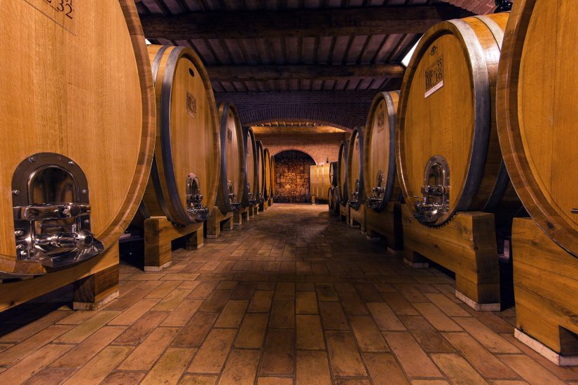 La bottalia della Cantina Mastrojanni a Montalcino