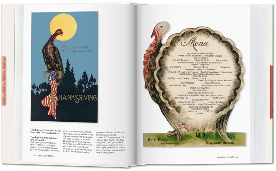 Il volume Menu Design in America edito da Taschen 