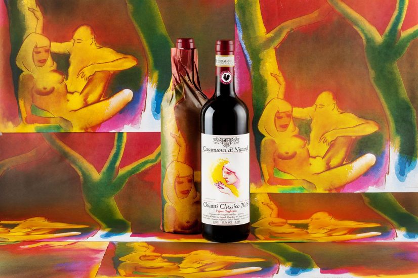 L’etichetta e la carta del Chianti Classico Vigna Doghessa 2016 di Nittardi di Allen Jones