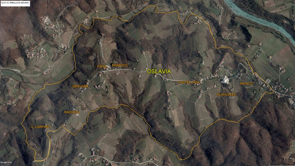 Ribolla di Oslavia verso la Doc: il territorio coinvolto
