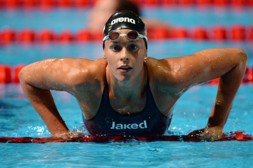 La campionessa di nuoto Federica Pellegrini