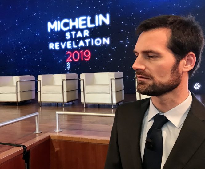 Il direttore internazionale guide Michelin, Gwendal Poullennec