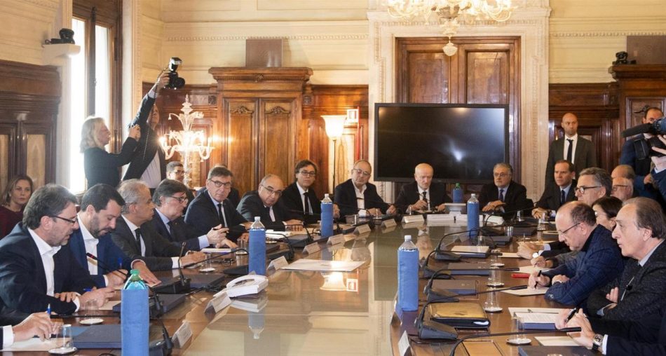 L’incontro del vicepremier Matteo Salvini al Viminale con i rappresentanti delle principali organizzazioni imprenditoriali