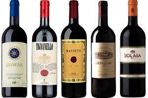 Sassicaia, Tignanello, Masseto, Ornellaia e Solaia: i vini italiani più ricercati del mondo