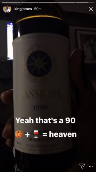 Lebron james sassicaia discount