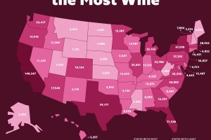 California, Florida, New York, Texas ed Illinois: gli Stati Usa che consumano più vino