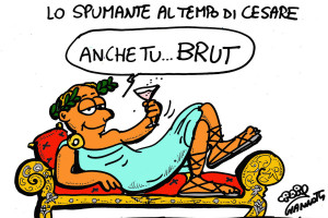 Attorno ad un bottiglia di vino nasce il bello della vita: parola del vignettista Roby Giannotti