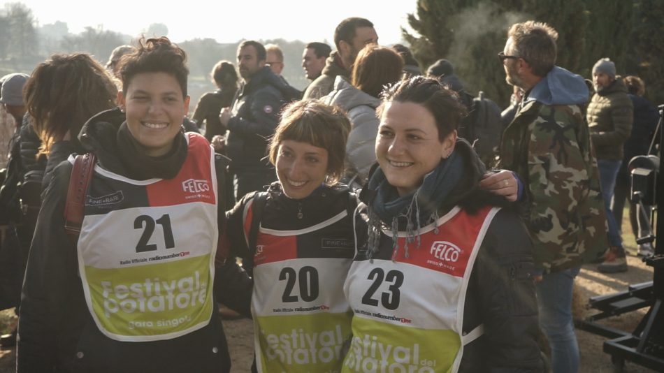 Le concorrenti prima della prova 