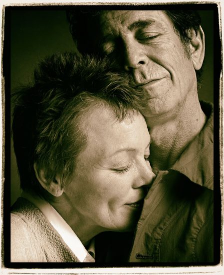 Lou Reed and Laurie Anderson fotografati da Guido Harari