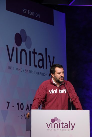 Il viceprIl vicepremier Matteo Salvini a Vinitalyemier Matteo Salvini