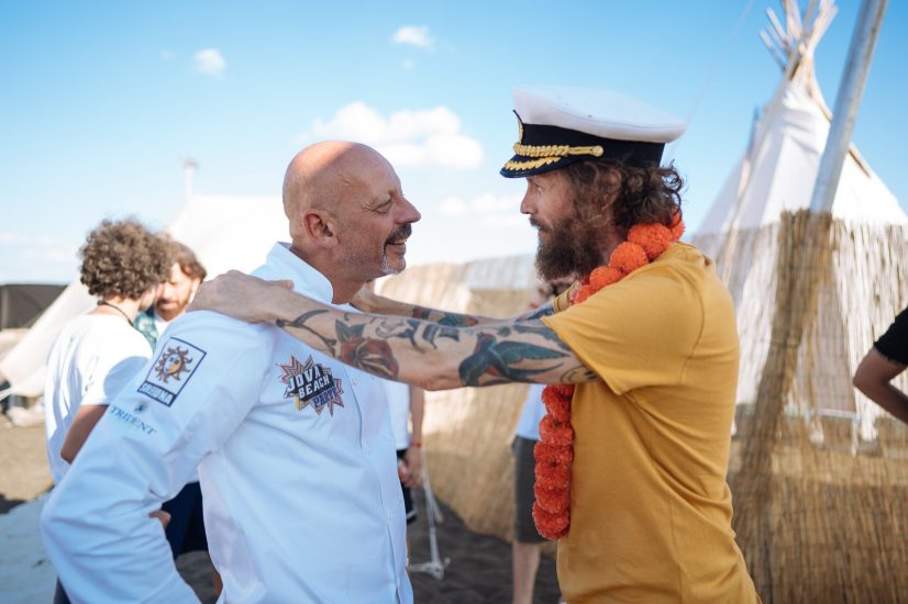 Jovanotti con lo chef Gianfranco Pascucci