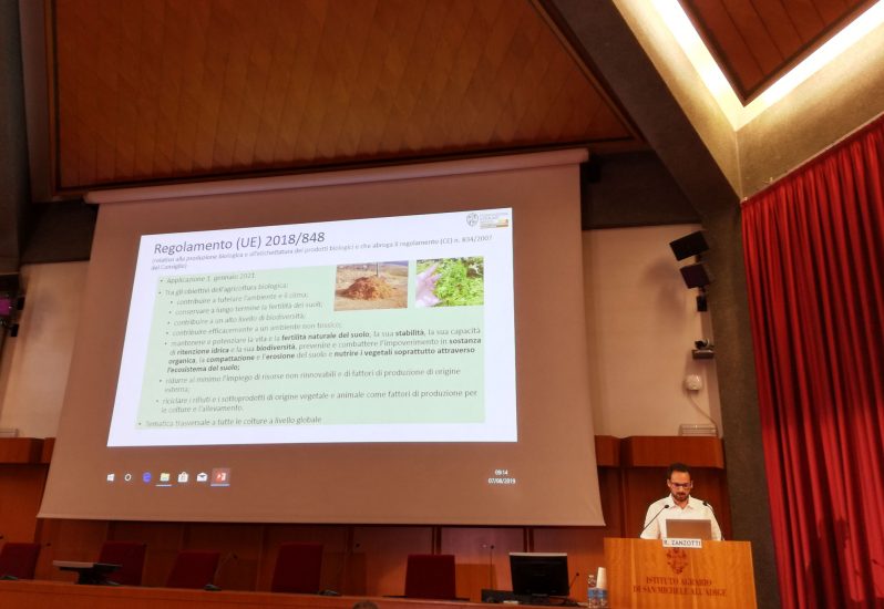 Giornata Viticoltura Bio Fem 2019 - Intervento dottor Zanzotti, referente Unità Agricoltura Biologica Fondazione Mach