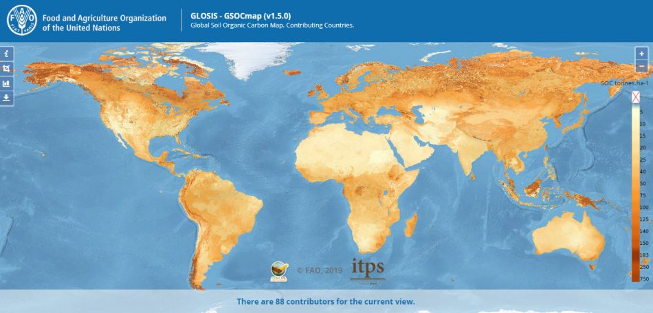 Mappa Globale del Carbonio Organico del Suolo, Fao 2019