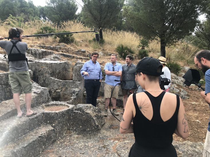 Le riprese di Sip Trip in Sicilia, con Jeff Porter e Alessio Planeta