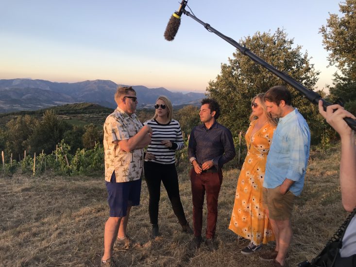 Le riprese di Sip Trip in Sicilia, con Jeff Porter e Alberto Graci