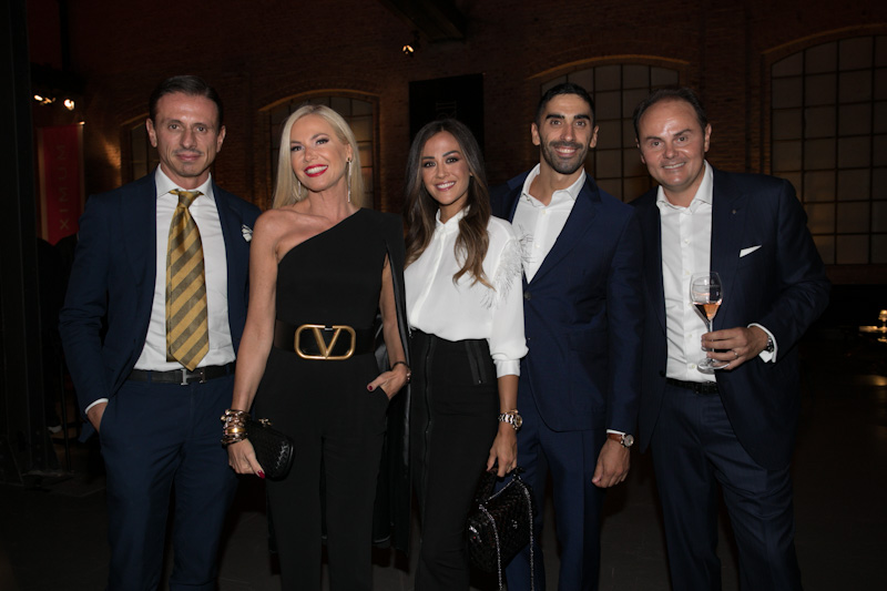 Matteo Ferrari con Federica Panicucci, Giorgia Palmas e Filippo Magnini