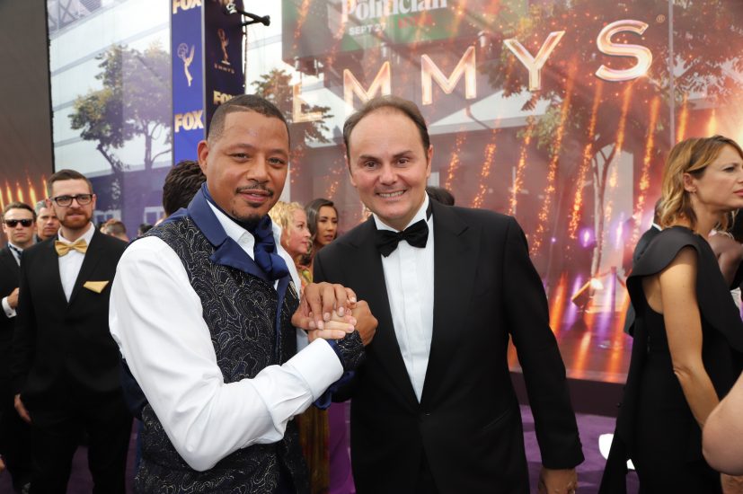 Matteo Lunelli con Terrence Howard