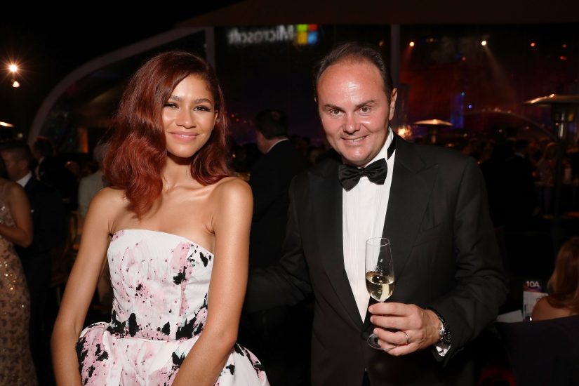 Matteo Lunelli con l’attrice Zendaya