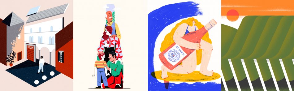 Le illustrazioni scelte per raccontare il concetto de Tempo, alla base dell’Amarone De Buris di Tommasi