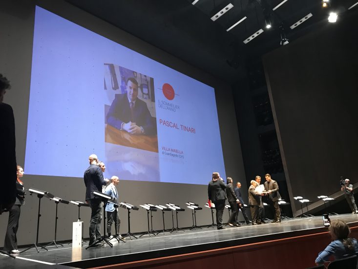 Pascal Tinari, sommelier dell’Anno secondo la Guida I Ristoranti e i Vini d’Italia de l’Espresso