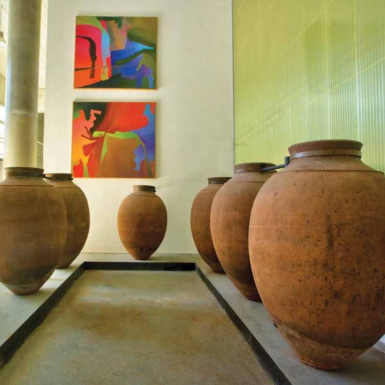 Le anfore per la vinificazione di Herdade Do Rocim in Portogallo