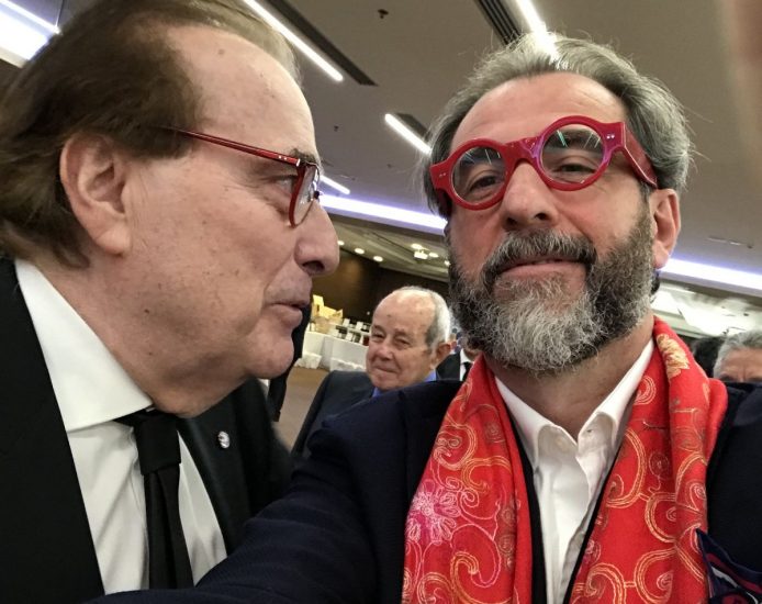 Franco Ricci and Alessandro Regoli, director of WineNews