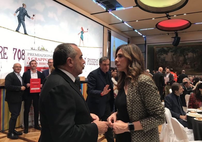 Journalists Franco Di Mare and Emma D’Aquino