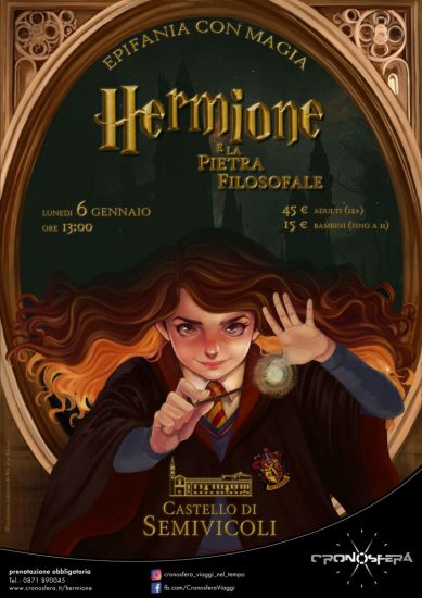 “Hermione e la pietra filosofale” al Castello di Semivicoli di Masciarelli