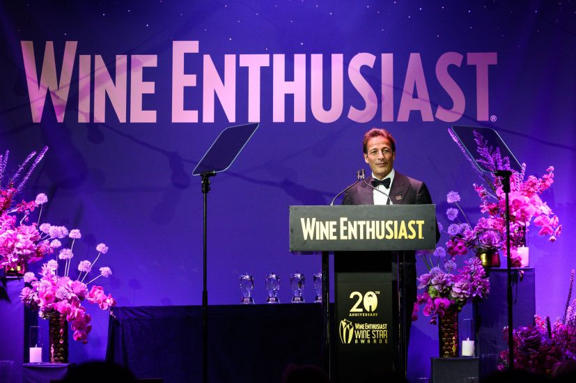 Alberto Tasca alla cerimonia di Wine Enthusiast Ph Marc Fiorito
