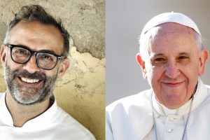 Cucina e beneficenza alla massima potenza: lo chef Massimo Bottura incontra Papa Francesco Cucina e beneficenza alla massima potenza: lo chef Massimo Bottura incontra Papa Francesco