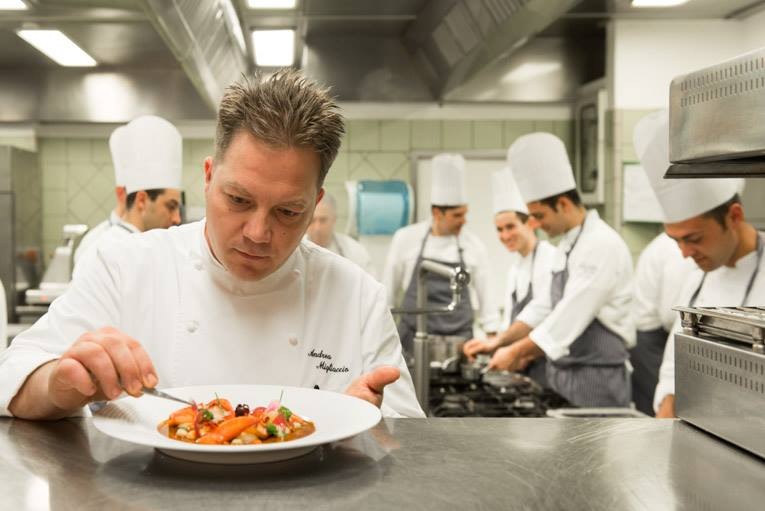 Andrea Migliaccio, executive chef del ristorante L’Olivo di Anacapri