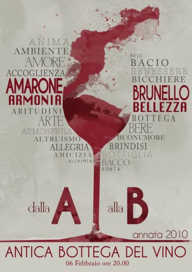 Amarone & Brunello si raccontano insieme all’Antica Bottega del Vino di Verona 