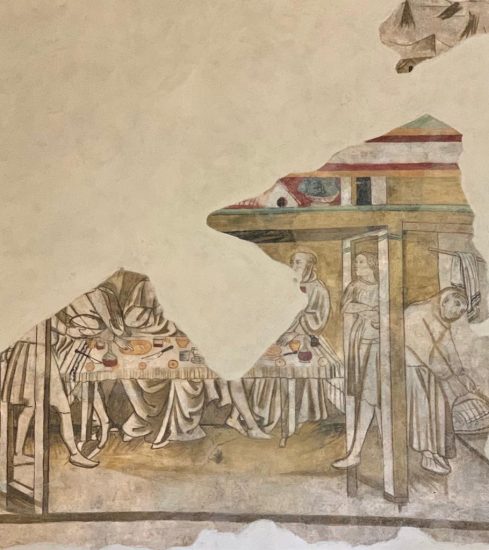 Il vino negli antichi affreschi dell’Abbazia di Sant’Antimo