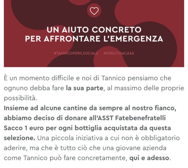 Continua la corsa alla beneficenza del wine&food