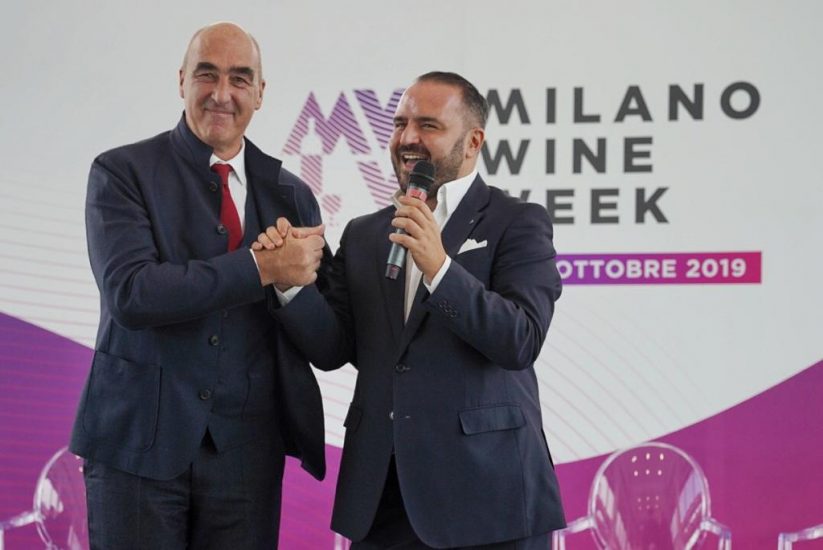 Helmuth Kocher, patron di Merano Wine Festival, e Federico Gordini, della Milano Wine Week