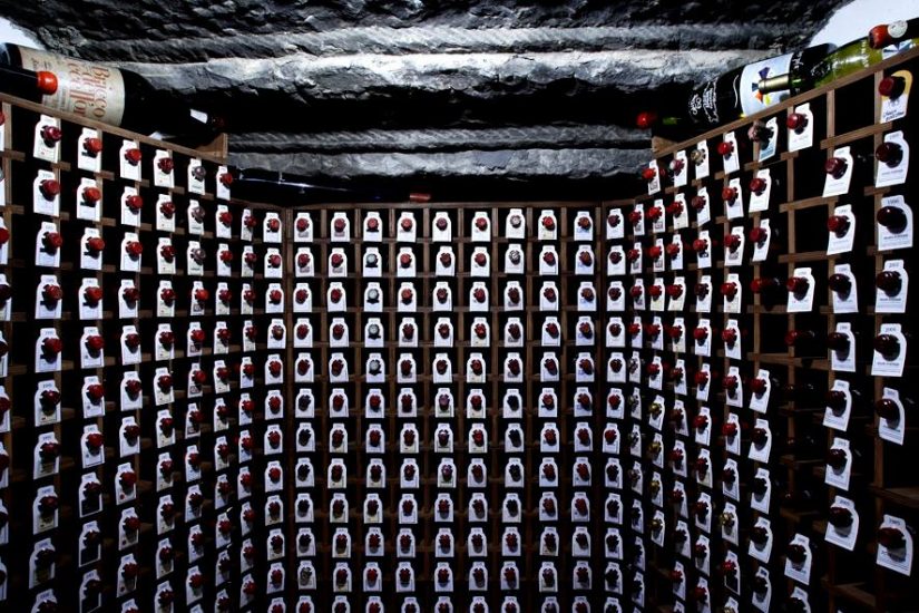 La cantina dell’Enoteca Pinchiorri di Firenze