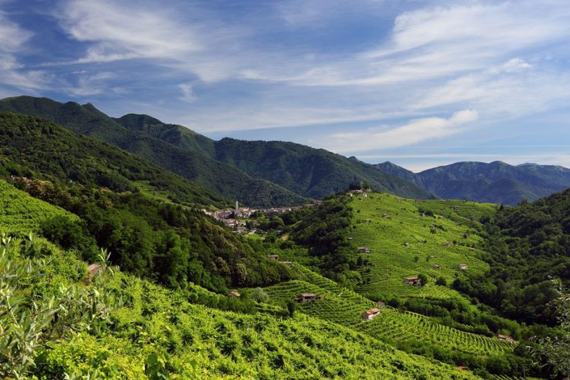 Le colline vitate del Conegliano Valdobbiadene Prosecco