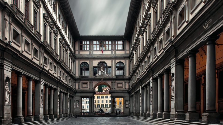 Le gallerie degli Uffizi a Firenze, tra i musei più visitati del mondo