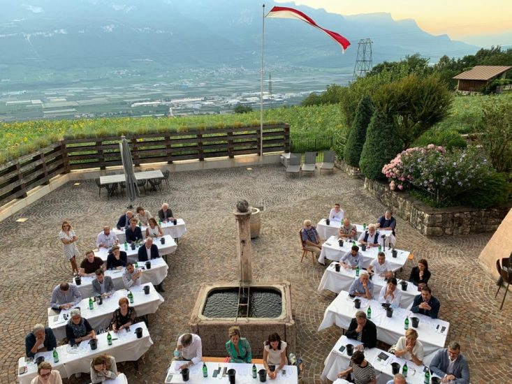 La degustazione congiunta guidata da Martin Foradori Hoffstatter e Marco Caprai