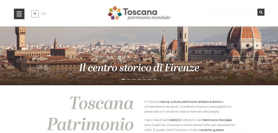 I 7 siti Patrimonio Unesco della Toscana riuniti e raccontati in un sito web