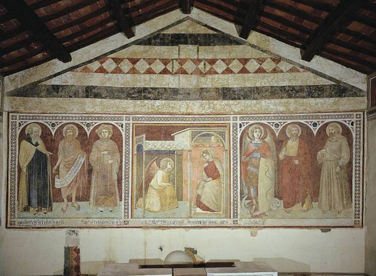 Pietro Lorenzetti, Annunciazione, 1345, Castiglion del Bosco