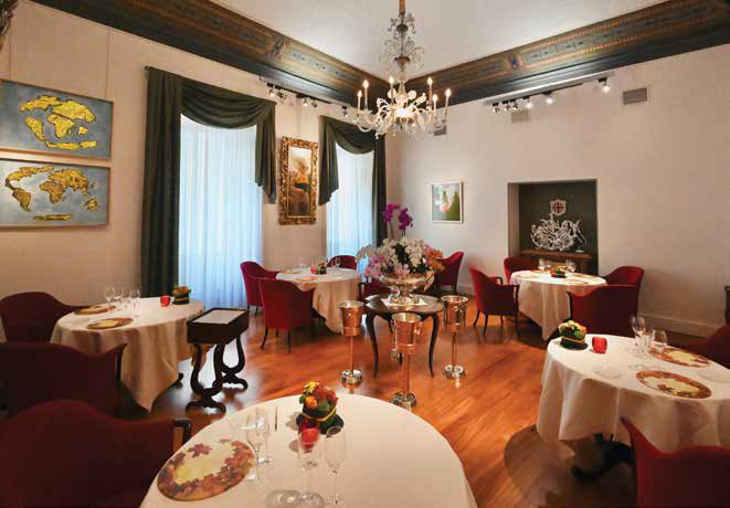 The Enoteca Pinchiorri’s hall