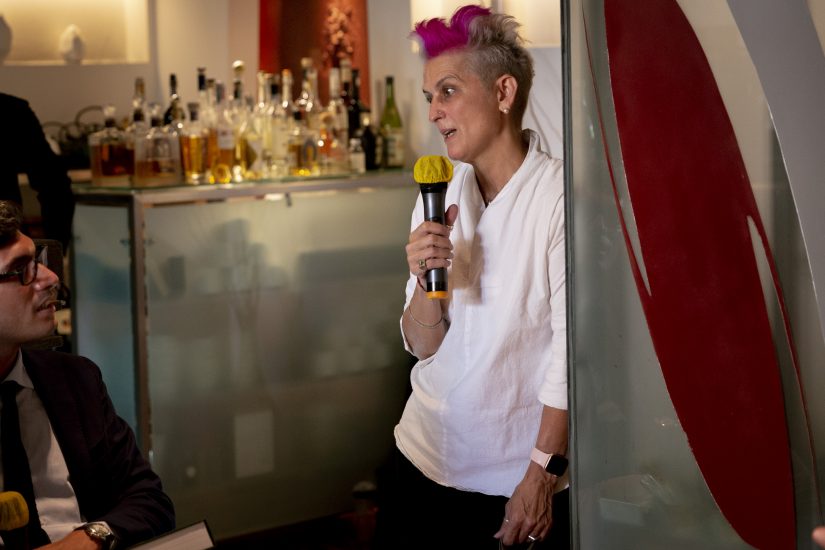 La chef stellata Cristina Bowerman, alla guida del Glass Hostaria a Roma